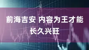 前海吉安 内容为王才能长久兴旺